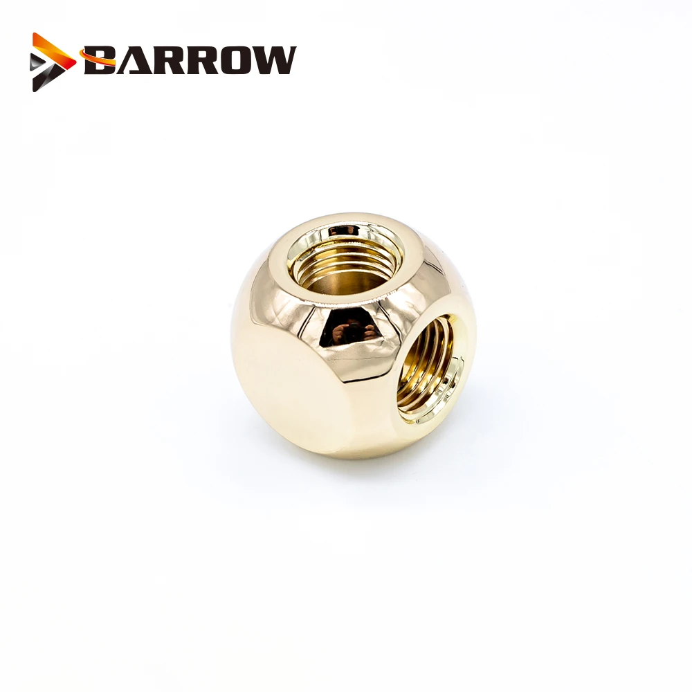 Курган X3-Way X4-Way кубические адаптеры G1/" 3 путь/4 Путь водяного охлаждения аксессуары кулер 3-полосный черный Сивер золото Металлический фитинг