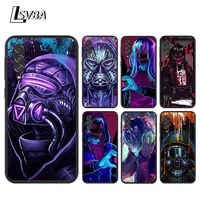 face mask style future for samsung galaxy a90 a80 a70 s a60 a50s a30 s a40 s a2 a20e a20 s a10s a10 e black soft phone case