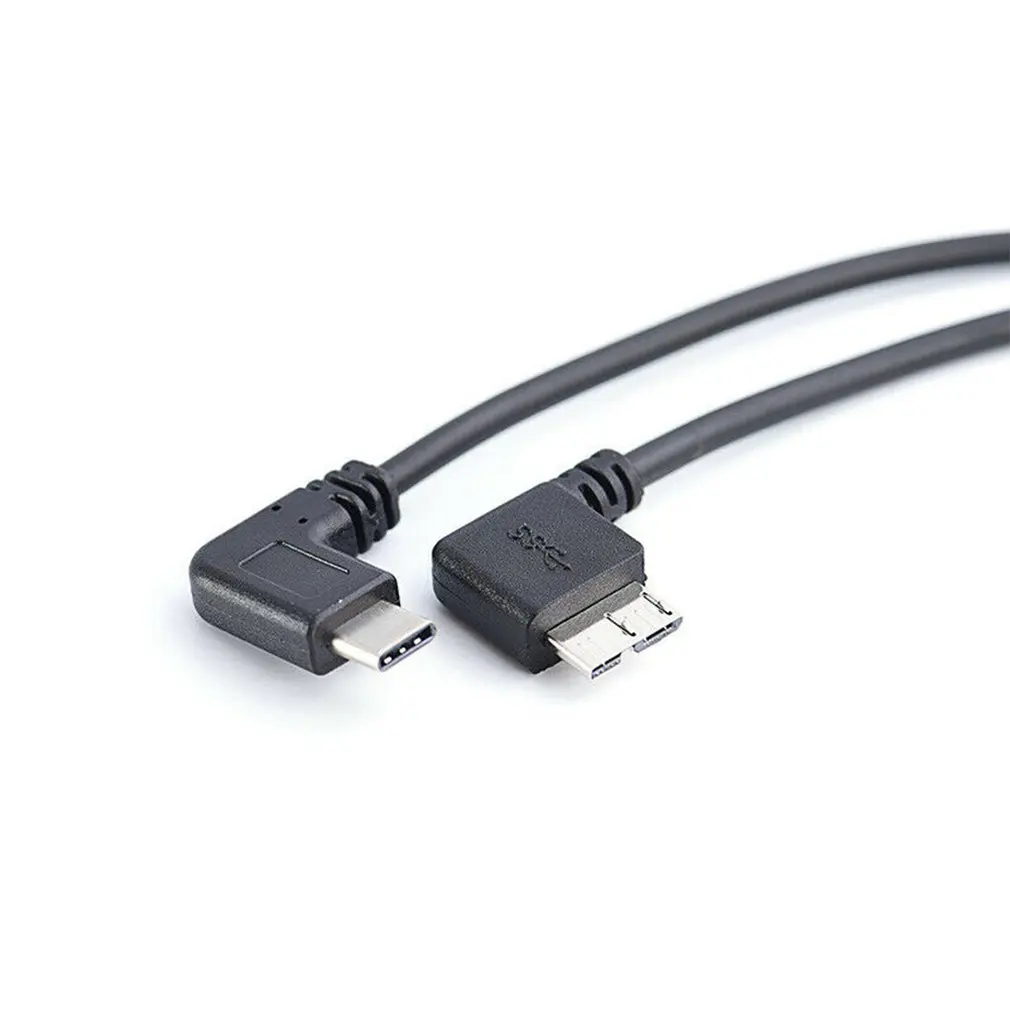 Кабель-переходник usb-c/USB 3 0 Micro B угловой 90 градусов 5 Гбит/с для жесткого диска