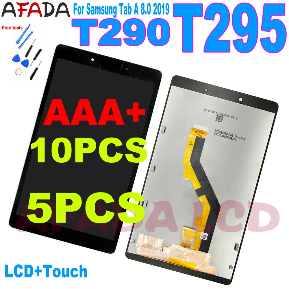 

10PCS For Samsung Tab A 8.0 2019 SM-T290 SM-T295 T290 T295 LCD Display Touch Screen Digitizer Glass Panel Assembly Replacement