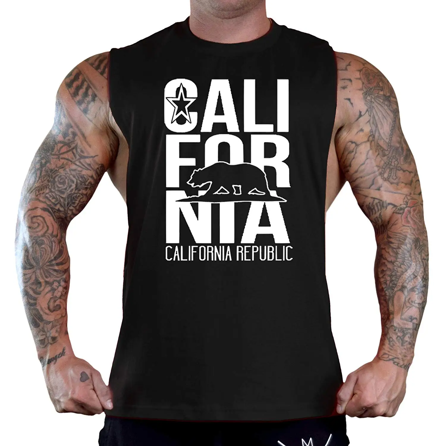 Межгосударственному TSDFC Inc медведь California Republic Для мужчин черная футболка без