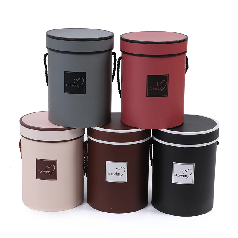 Коробка для цветов из крафт-бумаги с ручным удобным ведром 18*13 5 см | Дом и сад