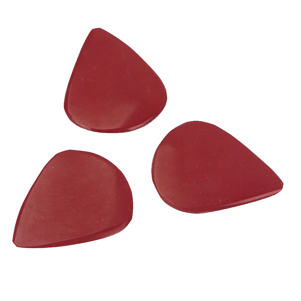 

3 медиатора для акустической электрогитары, укулеле, бас-гитары, красный