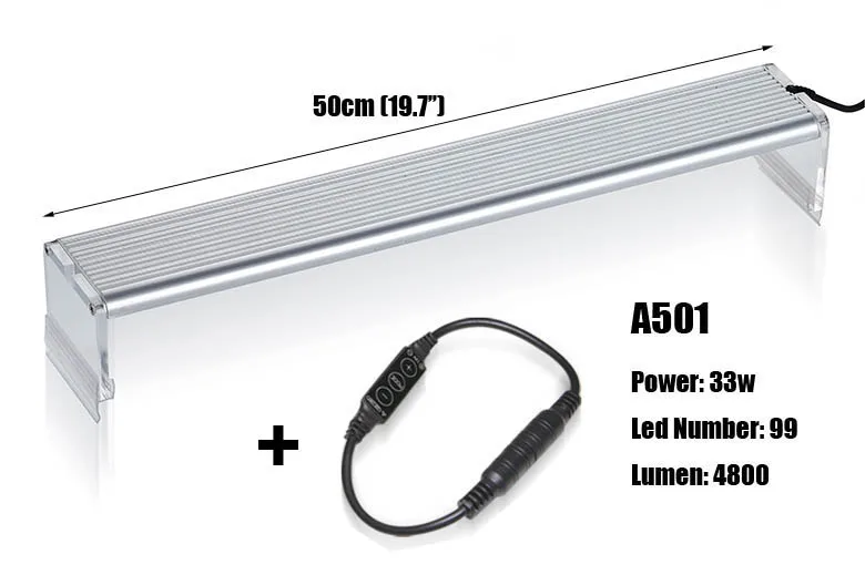 A501 free dimmer 110~ 240 В Chihiros A Серия стиль ada водное растение 6500k светодиодный светильник короткий стиль пульт дистанционного управления аквариумный аквариум - Цвет: A501 free dimmer