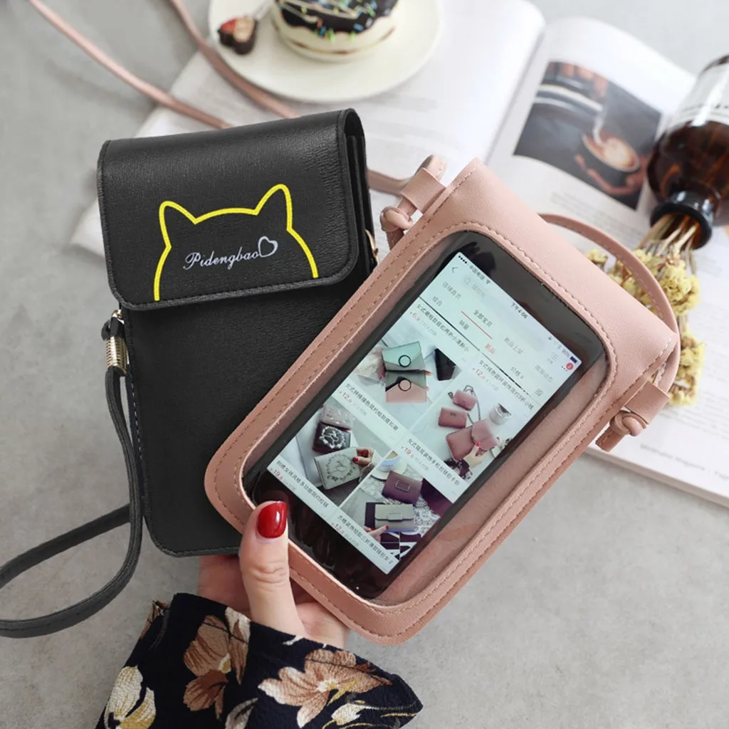 Модные миниатюрные сумки через плечо для женщин кожаная прозрачная сумка на