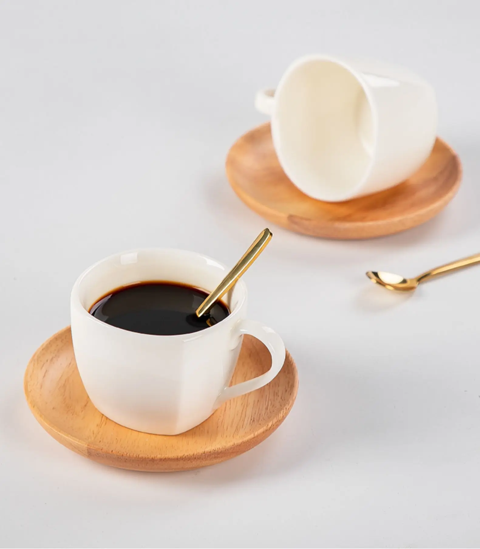 

Breakfast Office White Creative Mugs Ceramic Coffee Cups Set Coffee Mug And Saucer Travel Ceramic Cup Kubek Mug Set BD50MG