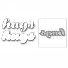 Новый 2020 обнимает сочные Script слово металлические режущие штампы для DIY скрапбукинга бумаги и карты делая декоративное тиснение без штампов