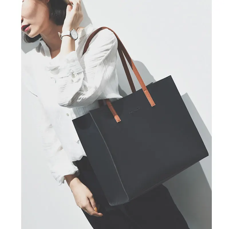 

Women's Bag Simple Soft Leather Design Trendy Atmosphere Fashion Shoulder Bag New High-capacity Tote Shopping And Travel Handbag