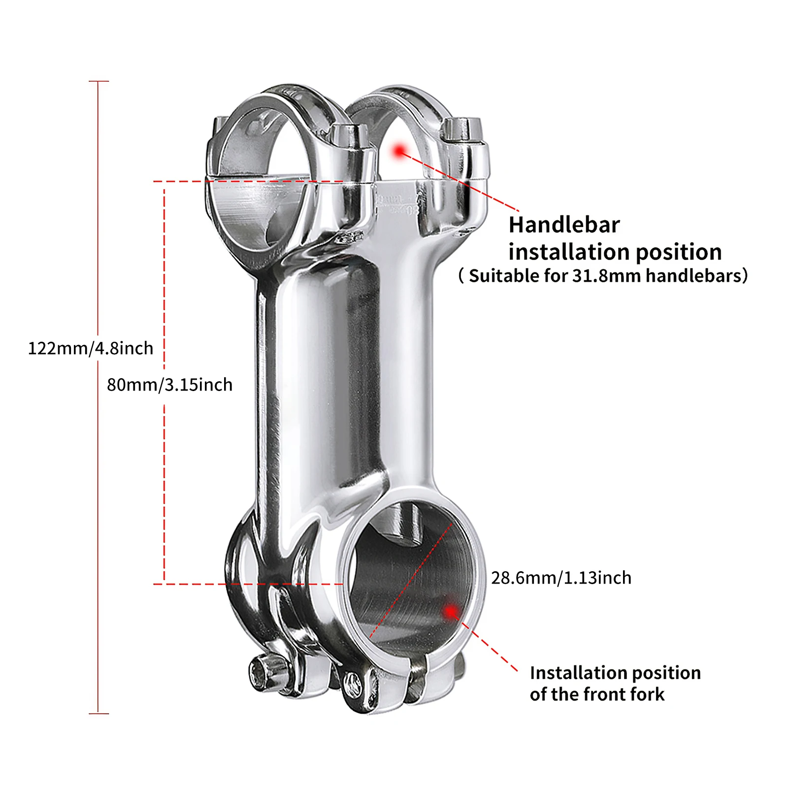 

Велосипедный стержень из алюминиевого сплава, 31,8 мм, 6061