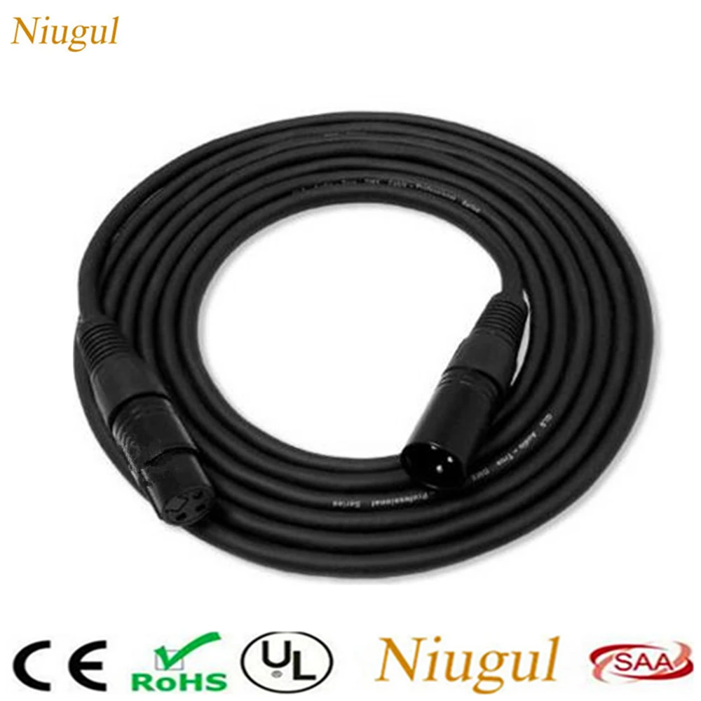 

1 м/3 м/5 м/10 м длина 3-контактный сигнал подключения DMX кабель для сценический светильник, аксессуары для освещения сцены светильник аксессуар...