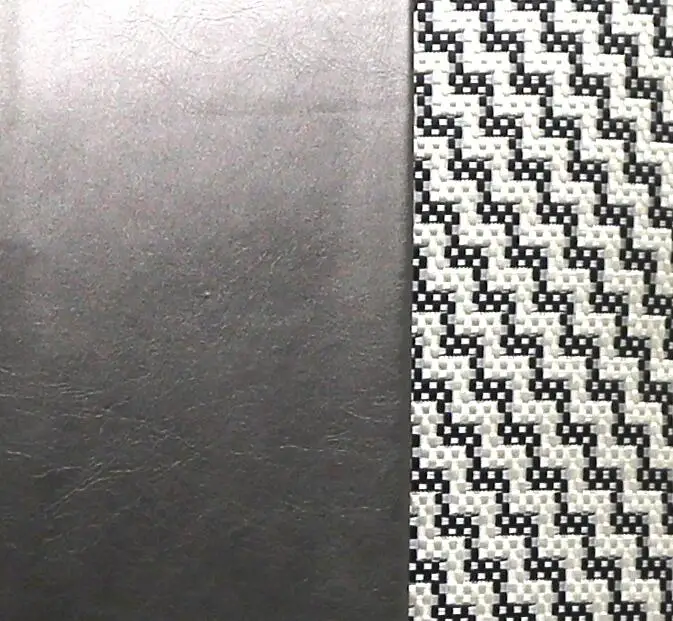 

Modern light luxury sofa pillowcase gray PU leather black and white ripple stitching bedroom bedside pillowcase