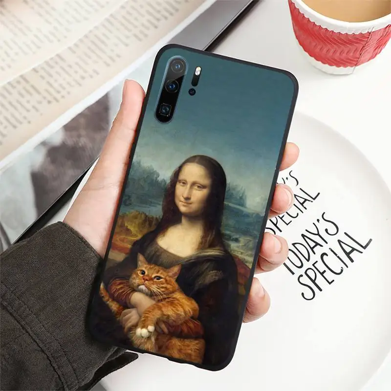 

Cat Art Aesthetics Phone Case For Huawei honor Mate P 10 20 30 40 i 9 8 pro x Lite smart 2019 nova 5t