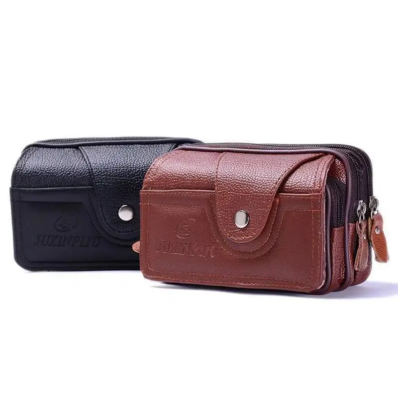 Portable PU Leather smoke Bag Clutch for 2 Pipes  Tobacco Smoking Pipe Case Pouch Smoking Tools Accessories Bag For Man
