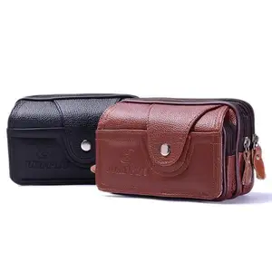 Portable PU Leather smoke Bag Clutch for 2 Pipes  Tobacco Smoking Pipe Case Pouch Smoking Tools Acce in Pakistan