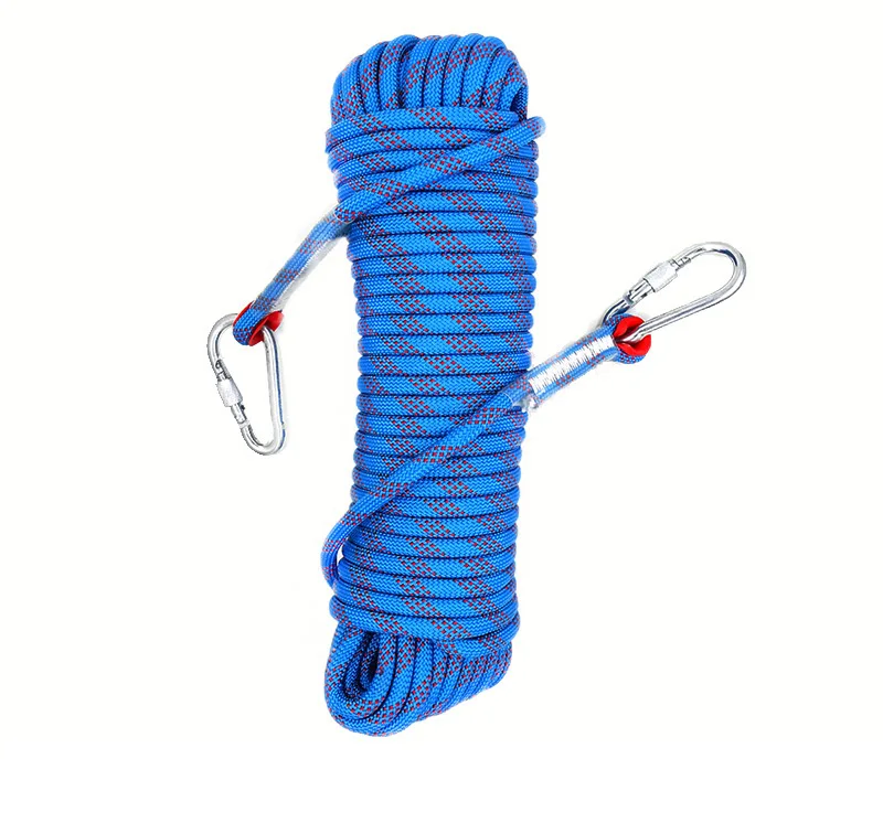 

Safety Nylon Rope Indoor Entertainment Outdoor Climbing Training Accessories Jungle Adventure Equipment Fire Escape Carabiner