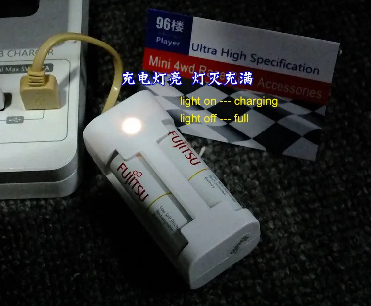 USB зарядное устройство простое портативное AA/AAA для моделей автомобилей Tamiya Mini