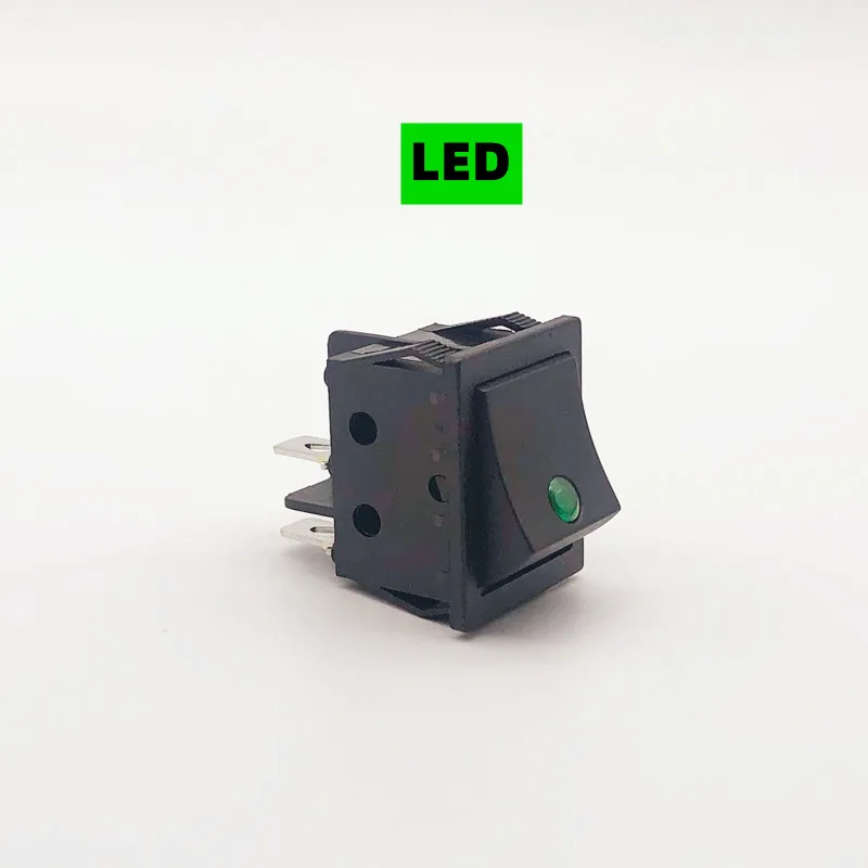 

Кулисный переключатель KCD4 4-контактный 2-позиционный с подсветкой 220 В