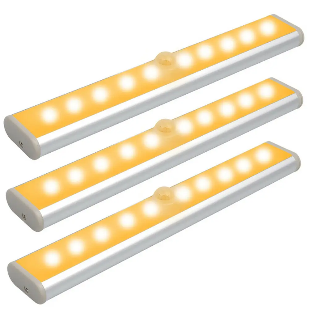 

10 LEDs Motion PIR Sensor Closet Light Automatic Light Wireless Night Light For Clothing Store Wardrobe Cabinet Lamp Dropship
