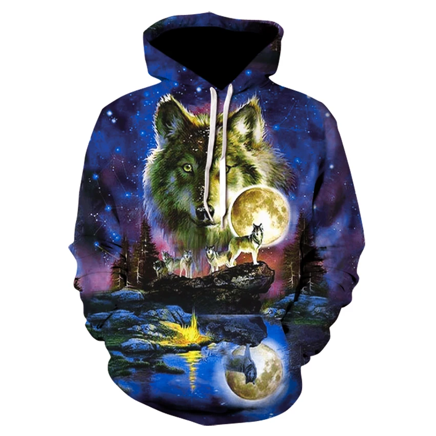 

2021personality hoodie3D sports clothing hoodie animal casual sportswear