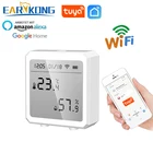 Датчик температуры и влажности Tuya с Wi-Fi и ЖК-дисплеем