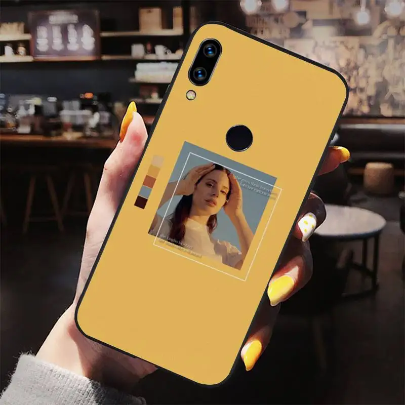 

Lana Del Rey American singer Phone Case For Xiaomi Redmi note 4 4X 8T 9 9s 10 K20 K30 cc9 9t pro lite max