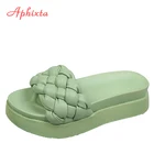 Шлепанцы на платформе Aphixta, шлепанцы с плетеным шнурком, шлепанцы, летние