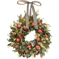 simulation garland autumn theme door wreath artificial home props wall garland decor photography hanging ornaments pomegran g6h2