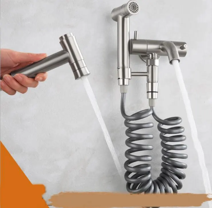 304 Нержавеющая сталь матовый балкон спрей под давлением пистолет ванная комната