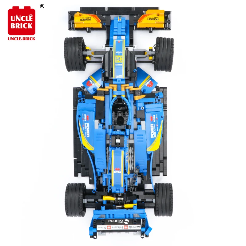 Техническая модель конструктора 1255 + шт. Супер гоночный автомобиль F1 спортивный