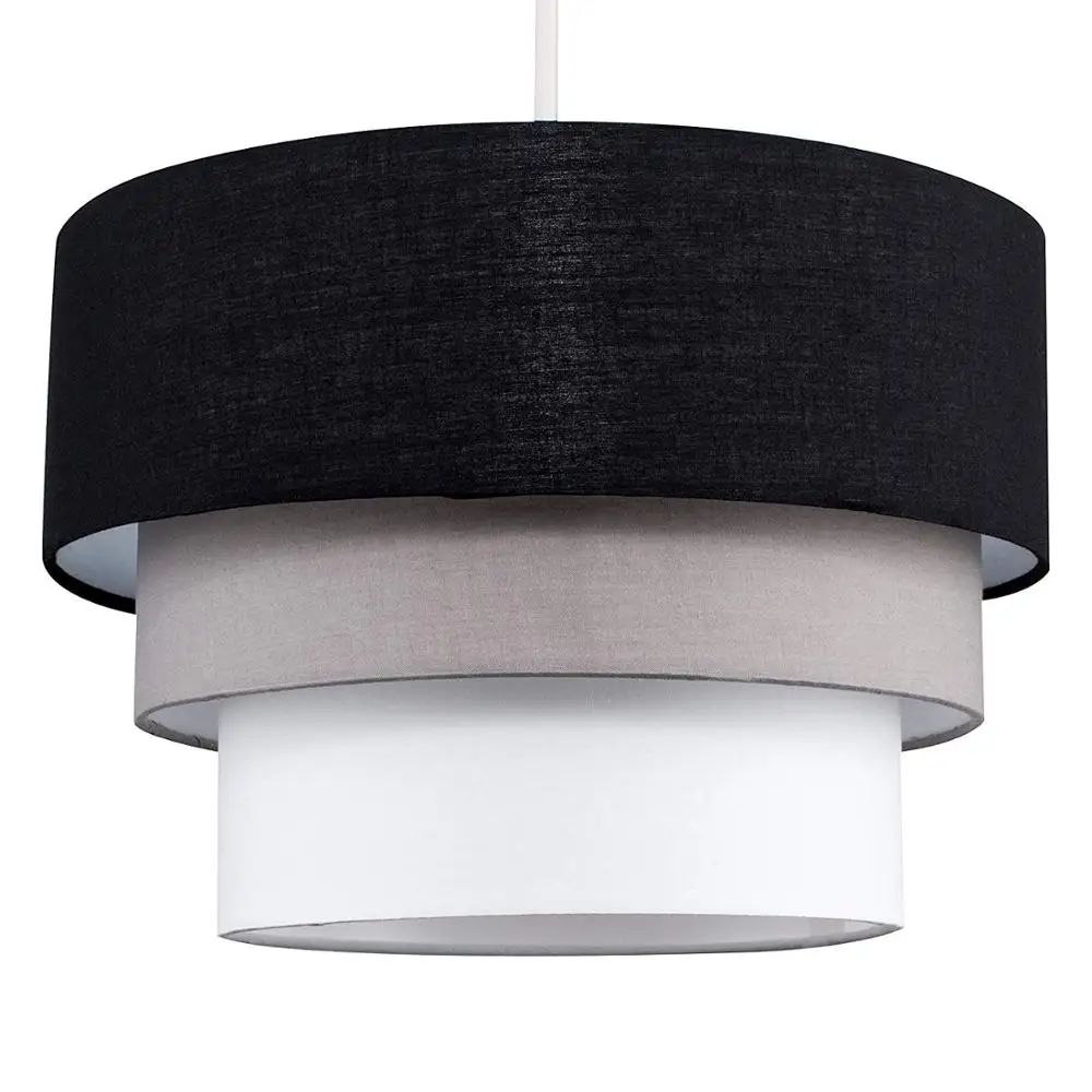 Современный 3 яруса кружевных кулон абажур светодиодной лампы|Колпаки и абажуры