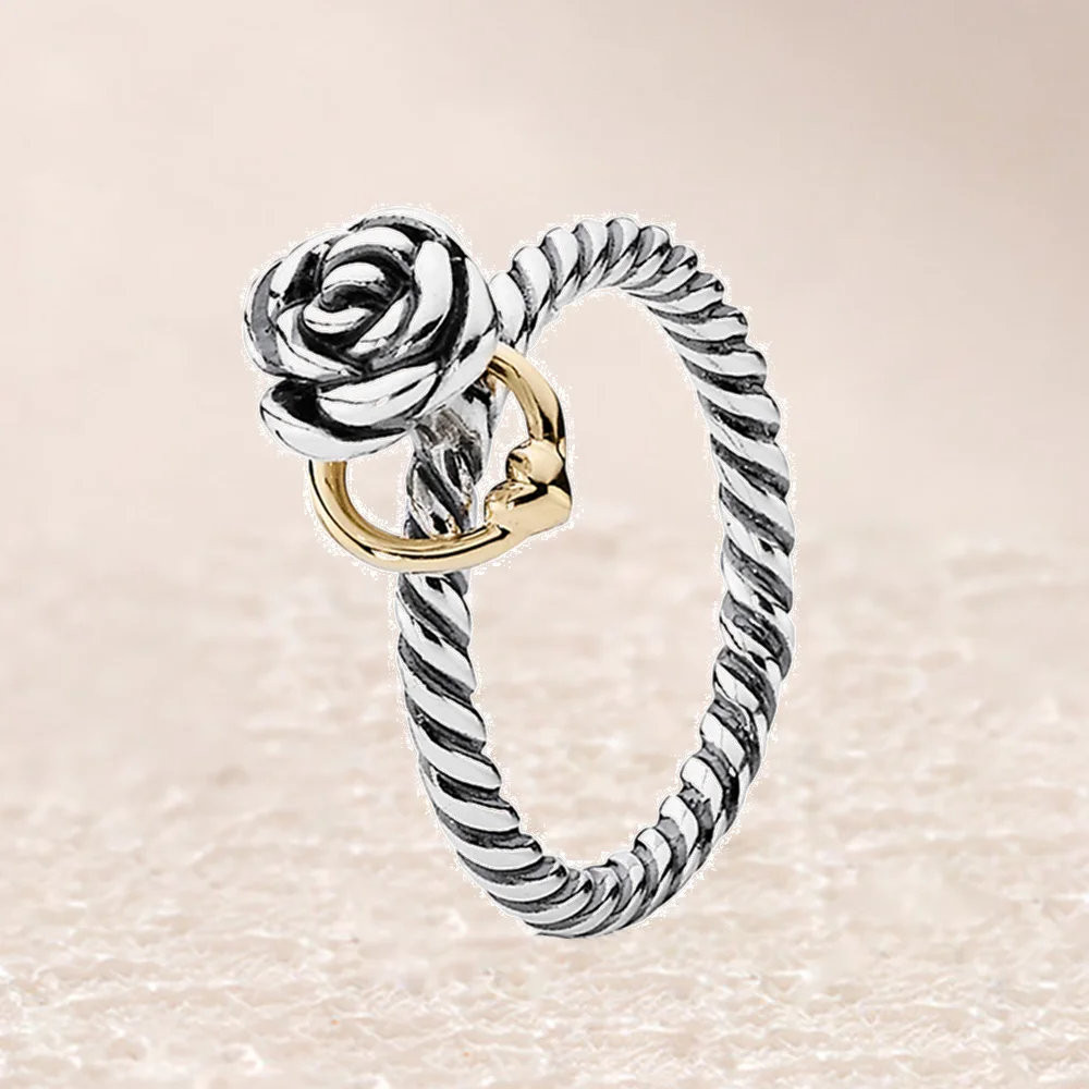 

190860 Rose With Heart Ring