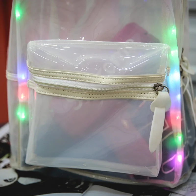 2019 модные блестящие сумочки для девочек роскошный Прозрачный светящийся розовый