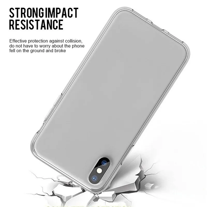 2X силиконовый чехол для iPhone X XS Max XR с полной защитой 6 6s 7 8 Plus 11 Pro 5 5S SE Funda | Мобильные