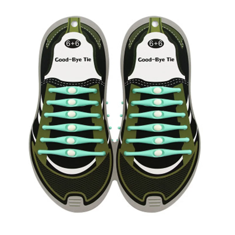 

12pcs/pack Lazy Silicone Shoelaces Round Elastic Shoe Laces Special No Tie Rubber For Sneakers Fit Strap New High Quality 2021