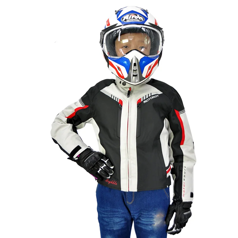 Motoboy/Детская мотоциклетная куртка для подростков с водонепроницаемым и теплым
