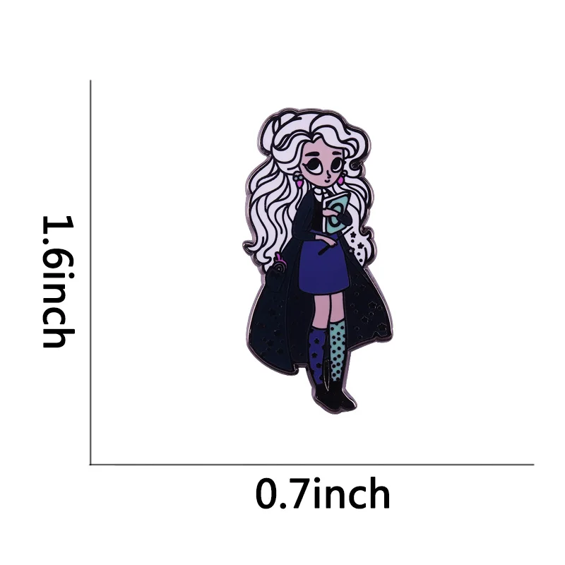 Гарри Луна Лавгуд псих блондинка ведьма Spectrespecs эмали штырь брошка мультфильм