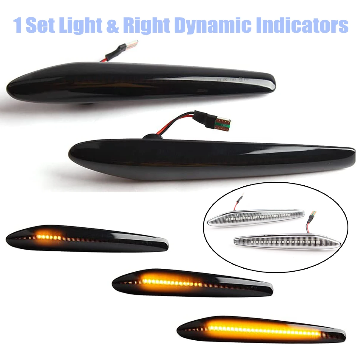 

Pair Led Side Marker Sequential Sweep Turn Signal Light Indicator Repeater Lamp For Alfa Romeo 159 939 Sportwagon Brera Spider