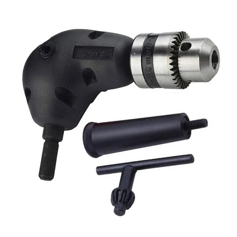 

K1KA Right Angle Drill Right Angle Extension Socket Holder Adapter, Hex Magnetic Screwdriver Angled Bit Holder for DIY Use