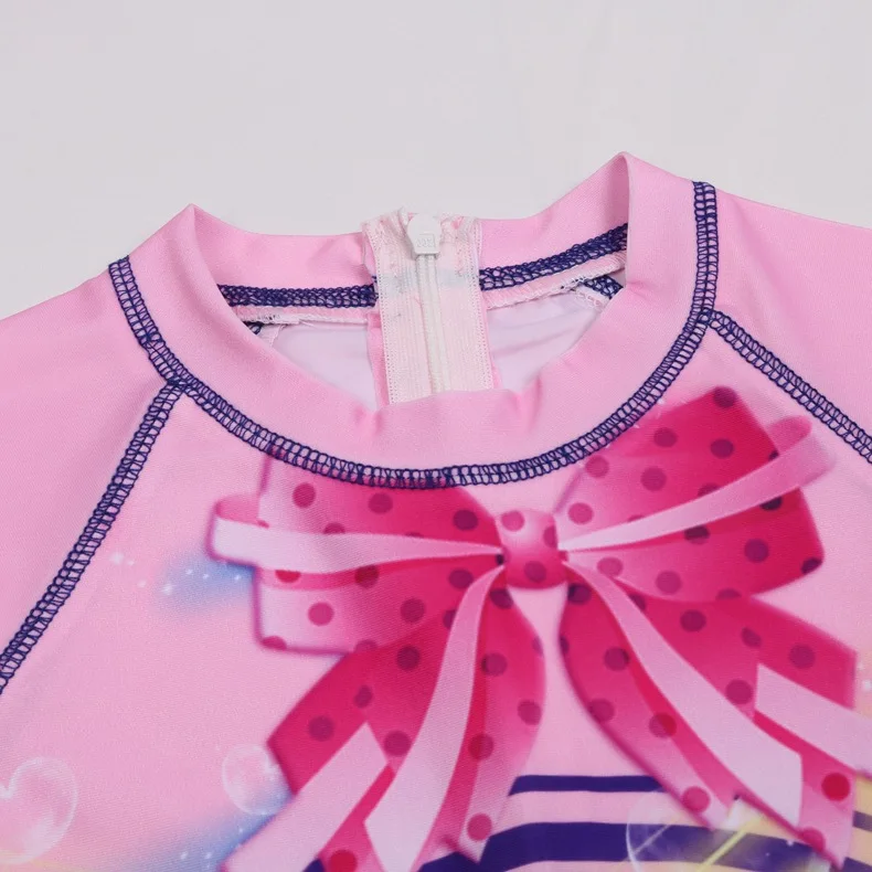 Новинка 2019 года цельный купальник с рисунком для девочек детская одежда большим