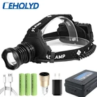 Налобный фонарь Ceholyd, светодиодный, XHP100, XHP90, масштабируемый, для охоты, рыбалки, фонарик 1000000LM, 3 шт., аккумулятор 18650
