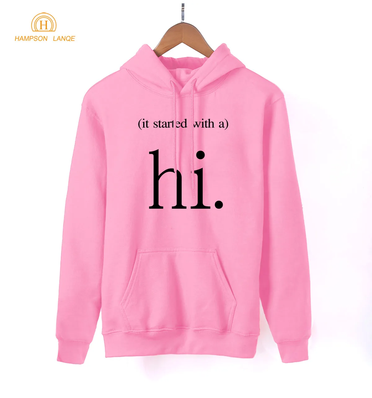 Женские толстовки с капюшоном It начата Hi Social весна осень 2020 женская синяя