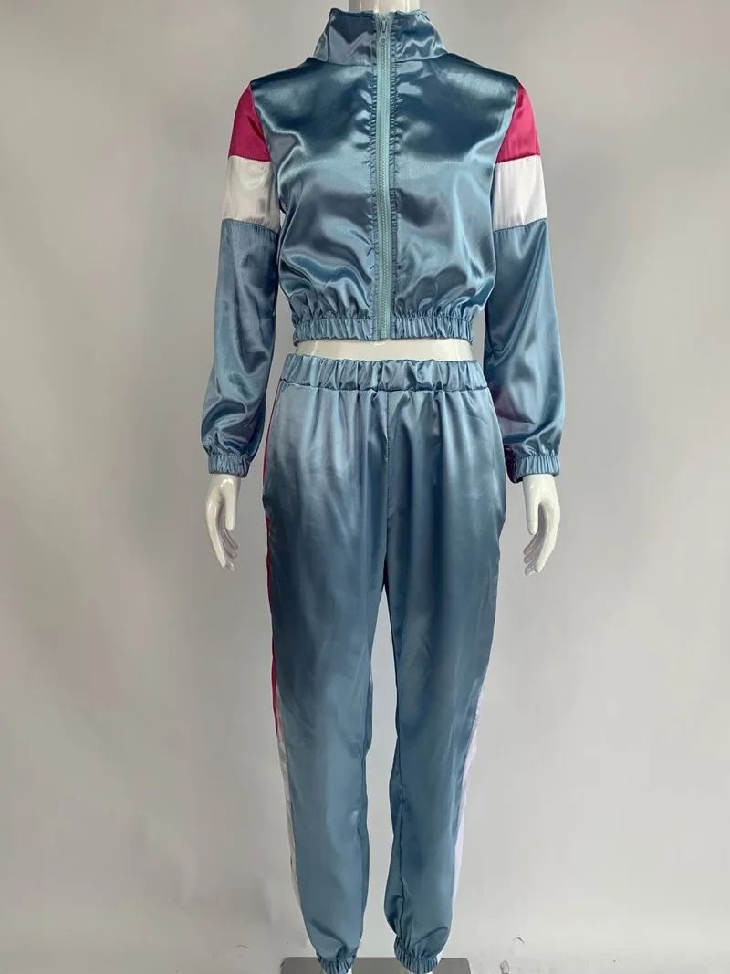 Водонепроницаемый цветной сексуальный спортивный костюм из двух предметов для