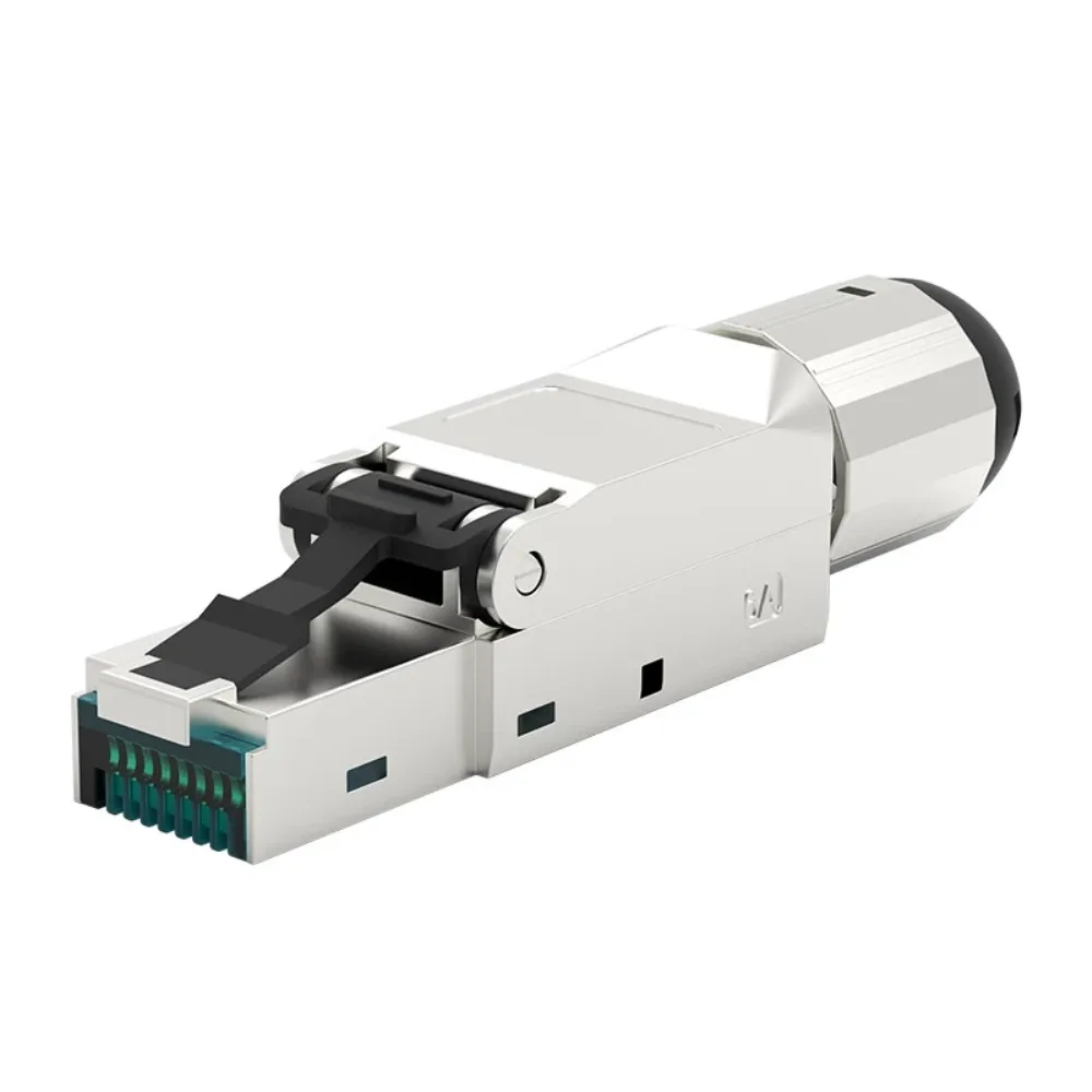 

RJ45 Cat7 Cat6A Cat6 Termination Ethernet Plug Tool-Free Shielded Connector Modular Adapter RJ 45 Socket Terminal 22/23AWG Line