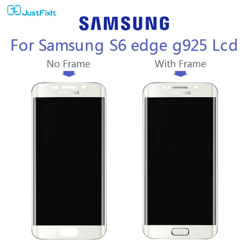 Сжигающий экран shdaow для Samsung Galaxy S6 Edge G925F ЖК-дисплей с сенсорным экраном и