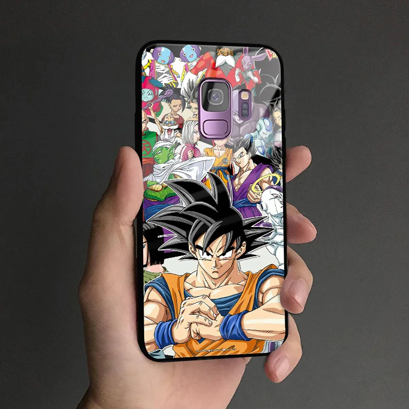 Dragon Ball Super DBS Goku аниме мягкий силиконовый стеклянный чехол для телефона, чехол для samsung Galaxy S8 S9 S10e S10 Note 8 9 10 Plus - Цвет: AE (52)