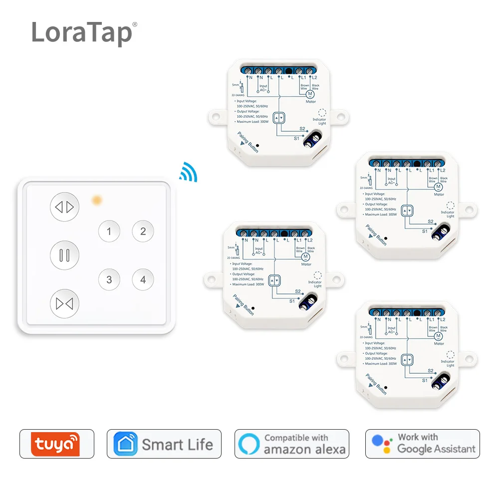Tuya Smart Life RF WiFi жалюзи рольставни штора релейный модуль многоканальный пульт