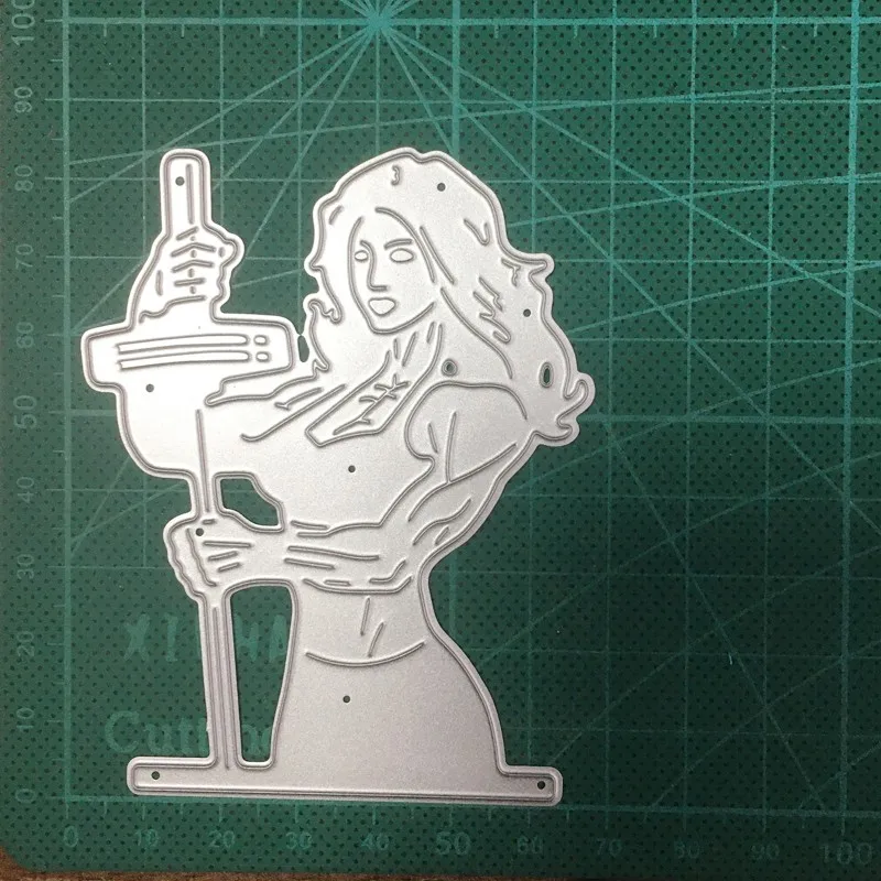

2020 new Craft dies Woman Warrior Soldier Metal Cutting Dies Stencil for DIY Scrapbooking dies Embossing Album Paper Card Making