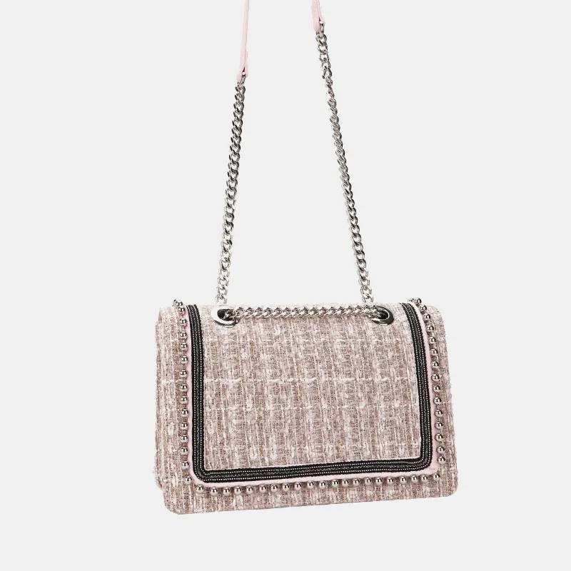 moda de invierno nuevo bolso mano cuadrado mujer calidad perla diseñador para Cadena hombro bando | Багаж и сумки