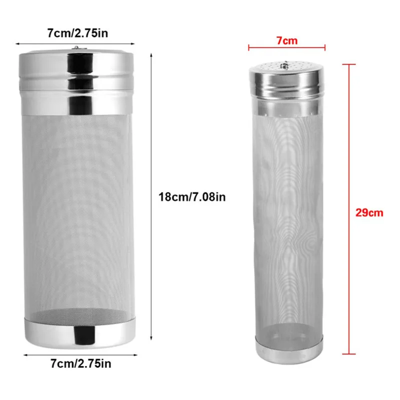 

Beer Hops Filter 300 Micron Stainless Steel Strainer Homebrew Beer Filtration Cartridge Home Brewing Tools Kitchen Accessories