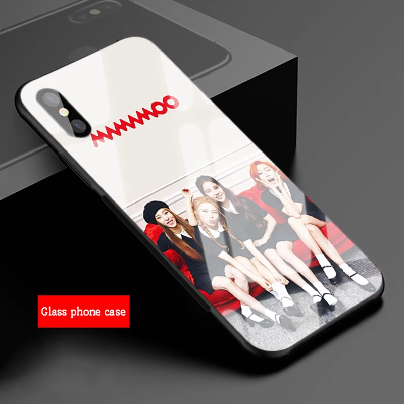 Чехол для телефона MAMAMOO из закаленного стекла iphone 12 11 Pro Max 5 6 7 8 X XS XR XSMax 12Pro |